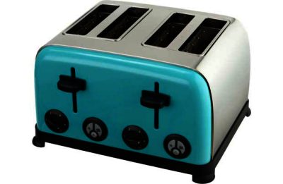Kitchen Originals Aqua 4 Slice Stainless Steel Toaster Kitchen Originals Aqua 4 Slice Stainless Steel Toaster